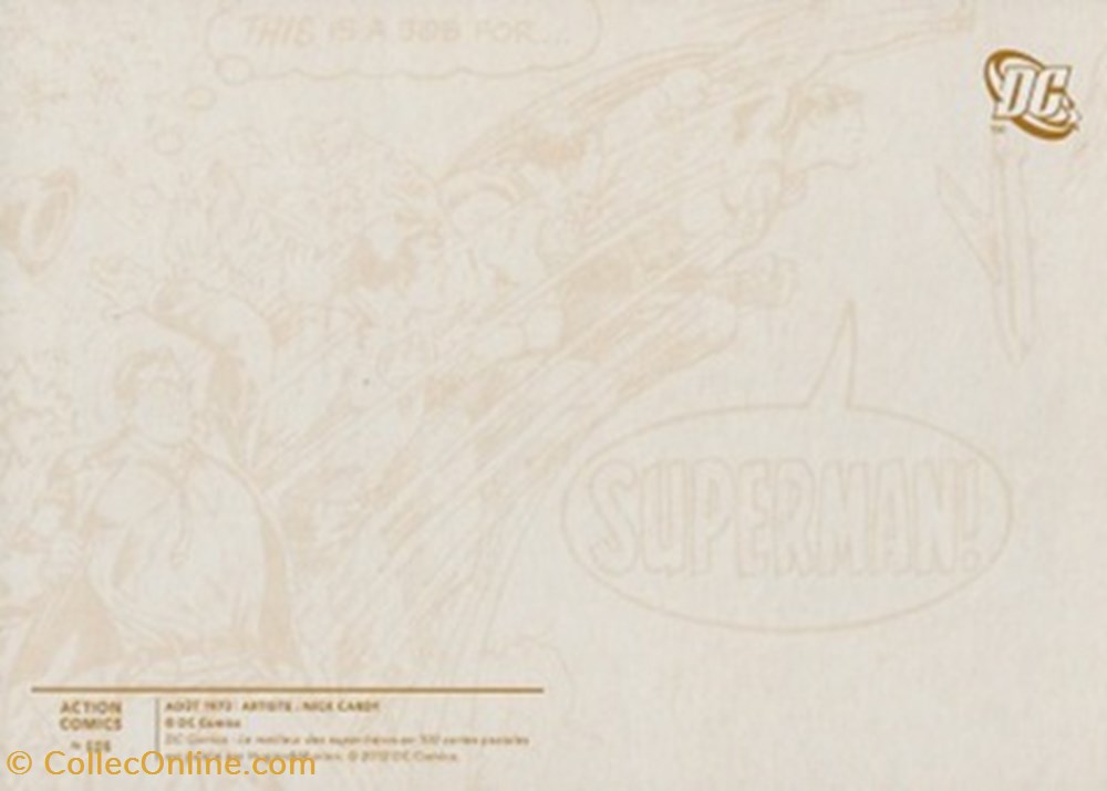 Action comics cartes postales bande dessinee action comics