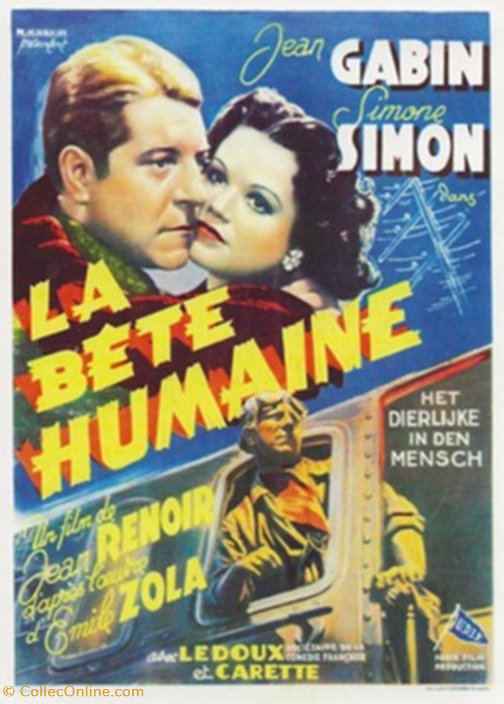 cartes postales autres la bete humaine