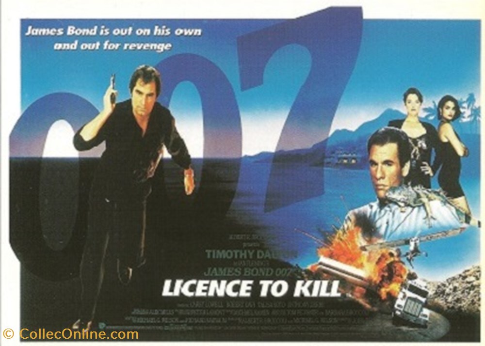 Licence to kill cartes postales autres licence to kill