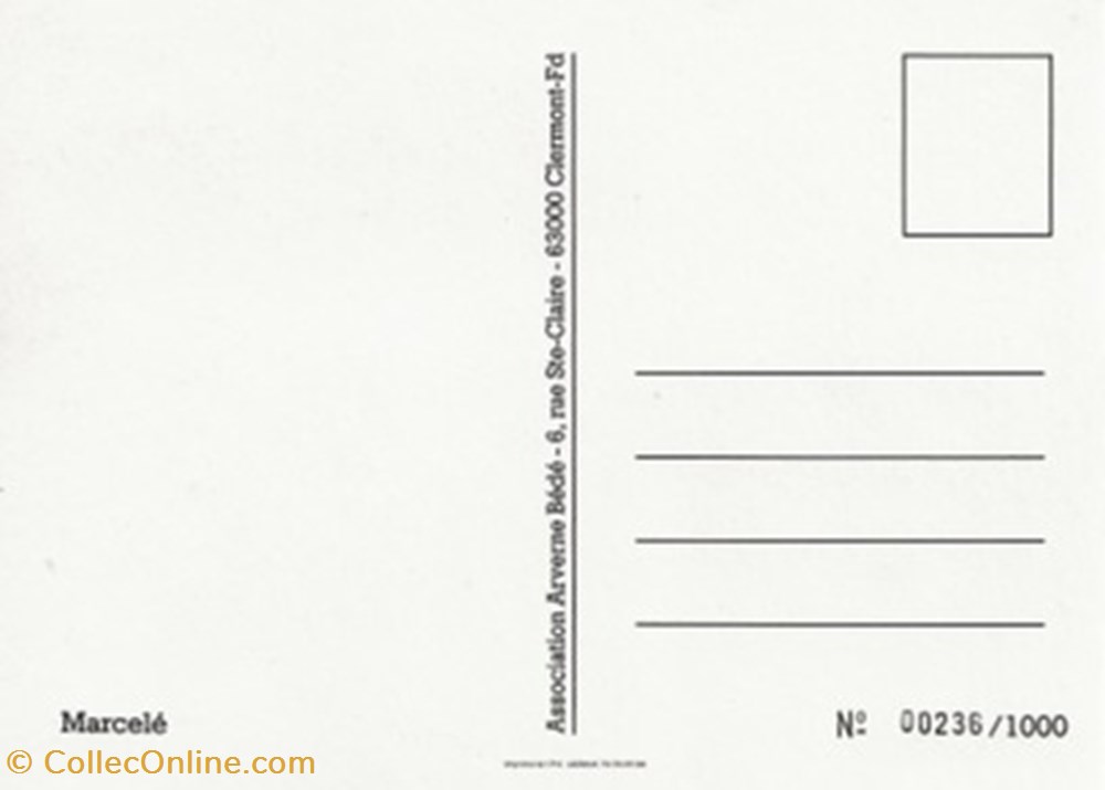 Arverne Bédé cartes postales bande dessinee arverne bede
