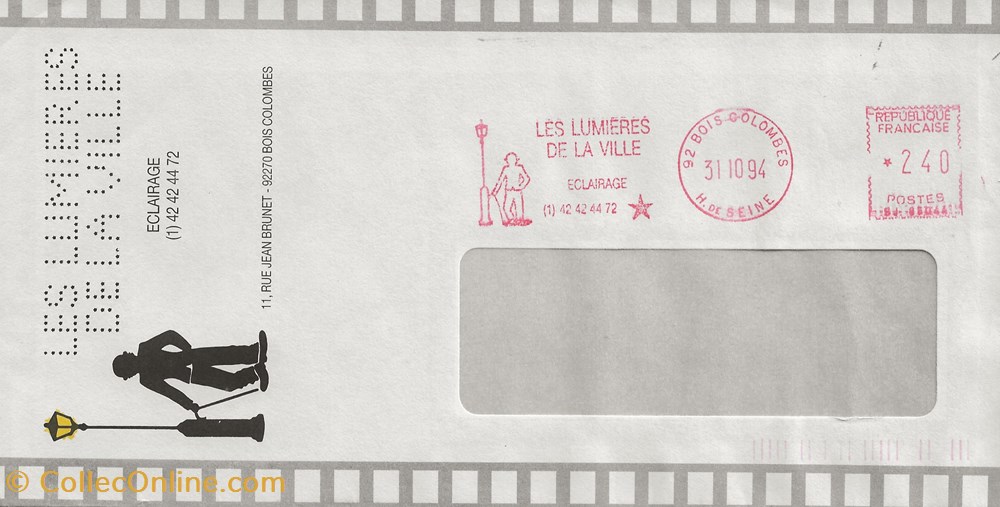 timbres bois colombes 92 1994 les lumieres de la ville
