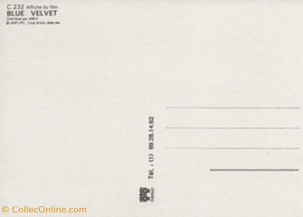 cartes postales autres blue velvet