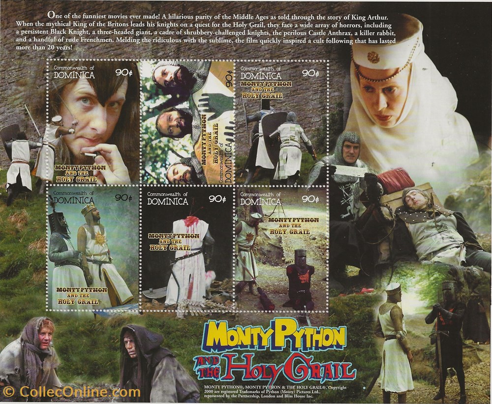 ZZZ bloc (Dominique) 2000 Monty Python and the holly grail timbres zzz bloc dominique 2000 monty python and the holly grail