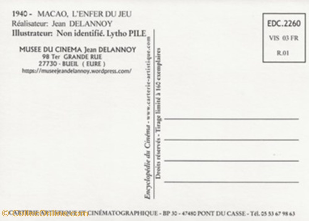 Macao cartes postales autres macao