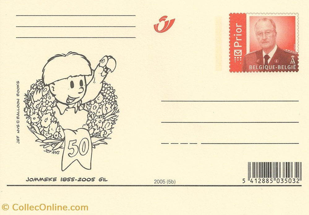 ZZ prêt à poster Belgique 2005 Jommeke 1955/2005 timbres zz pret a poster belgique 2005 jommeke 1955 2005