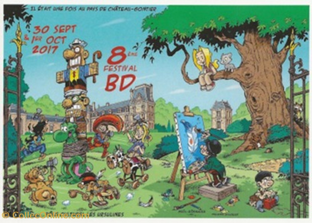 Château-Gontier (55) 2017 cartes postales bande dessinee chateau gontier 55 2017