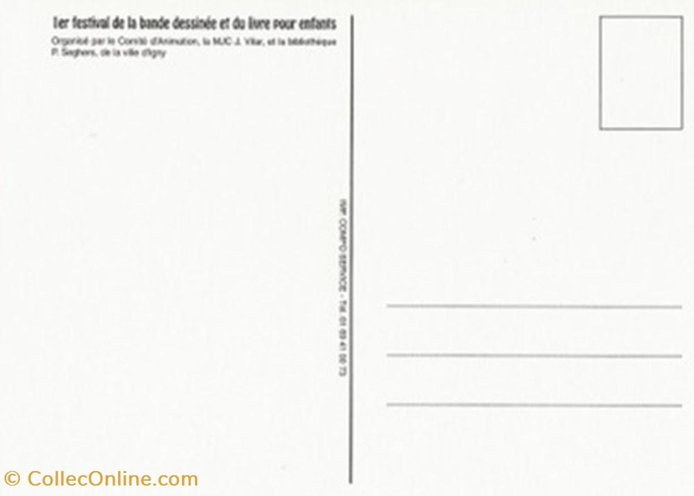 Igny (91) 1998 cartes postales bande dessinee igny 91 1998
