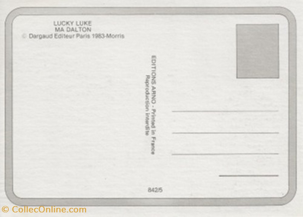 Lucky Luke cartes postales bande dessinee lucky luke