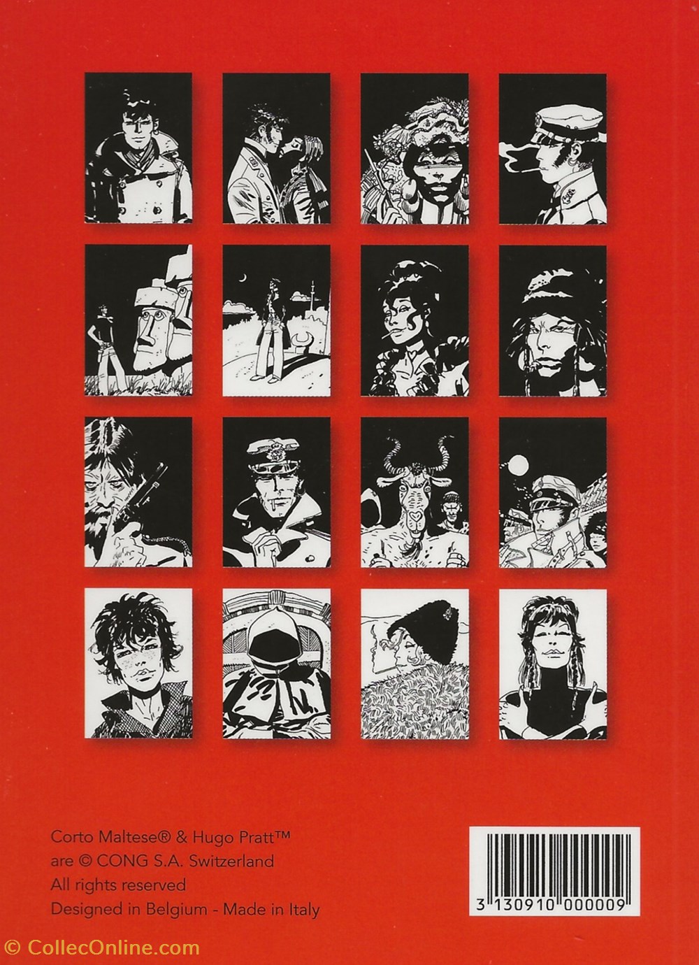 Corto Maltese 15 5 cartes postales bande dessinee corto maltese 15