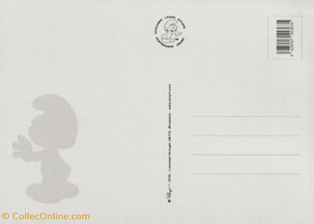 Schtroumpfs cartes postales bande dessinee schtroumpfs