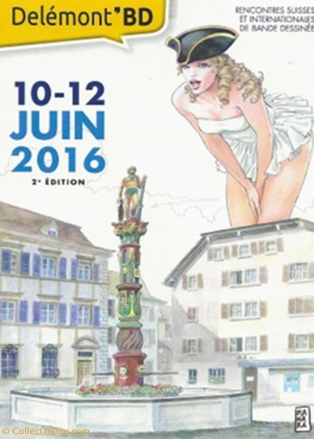 cartes postales bande dessinee delemont suisse 2016