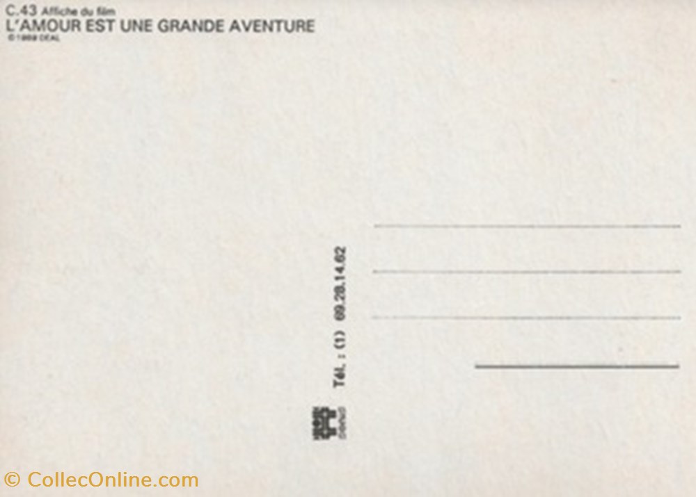 cartes postales autres l amour est une grande aventure
