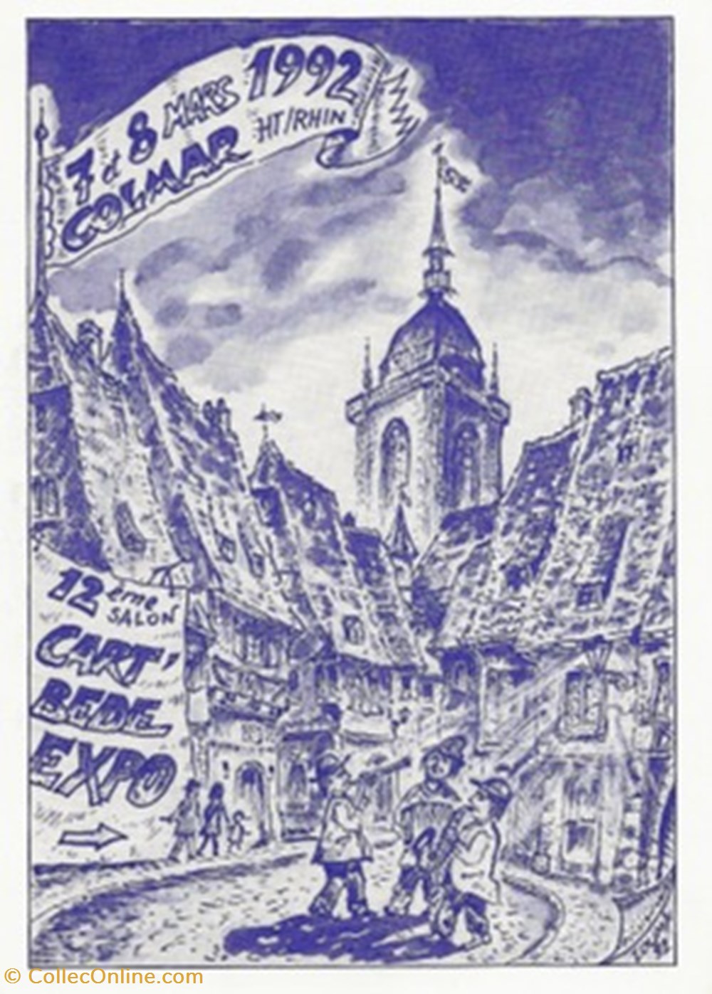 Colmar (68) 1992 cartes postales bande dessinee colmar 68 1992