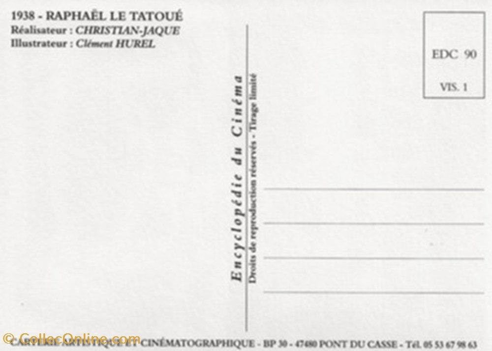 Raphaël le tatoué cartes postales autres raphael le tatoue