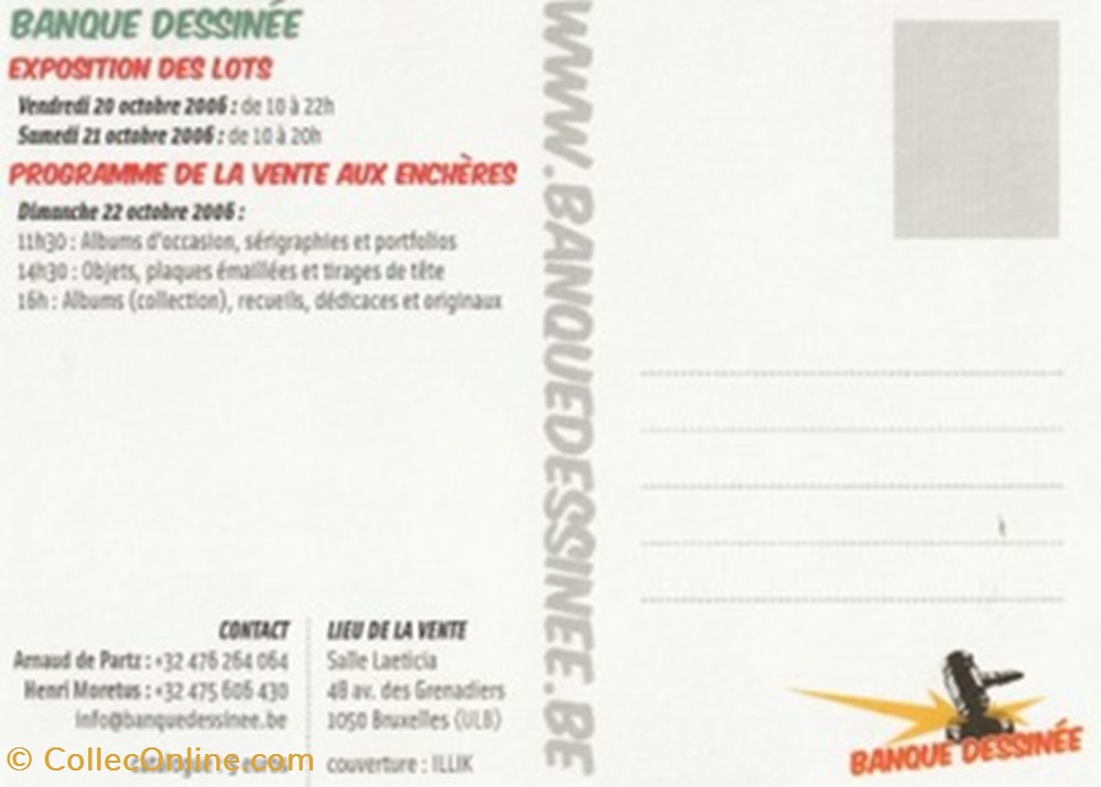 Banque Dessinée 05 cartes postales bande banque dessinee 05