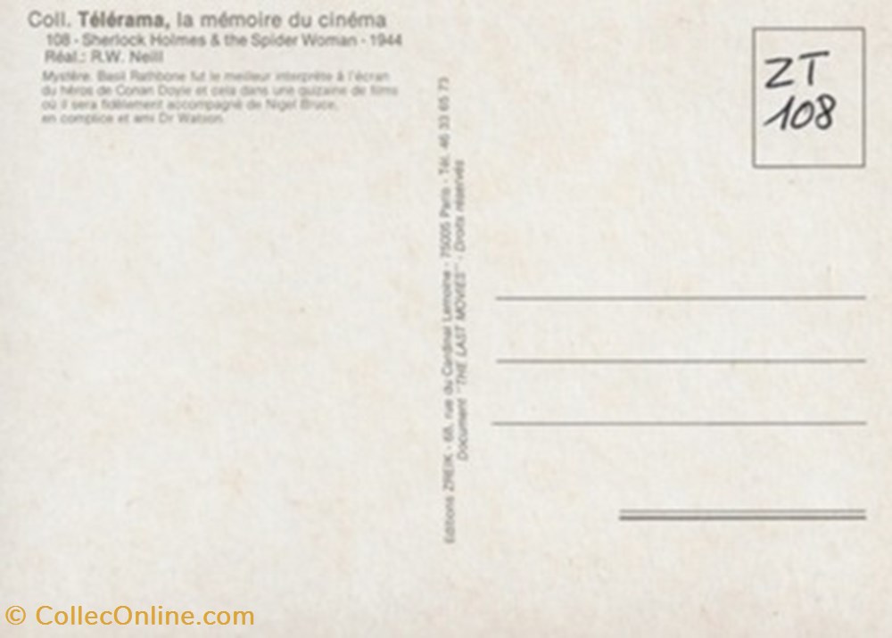 cartes postales autres la femme a araignee