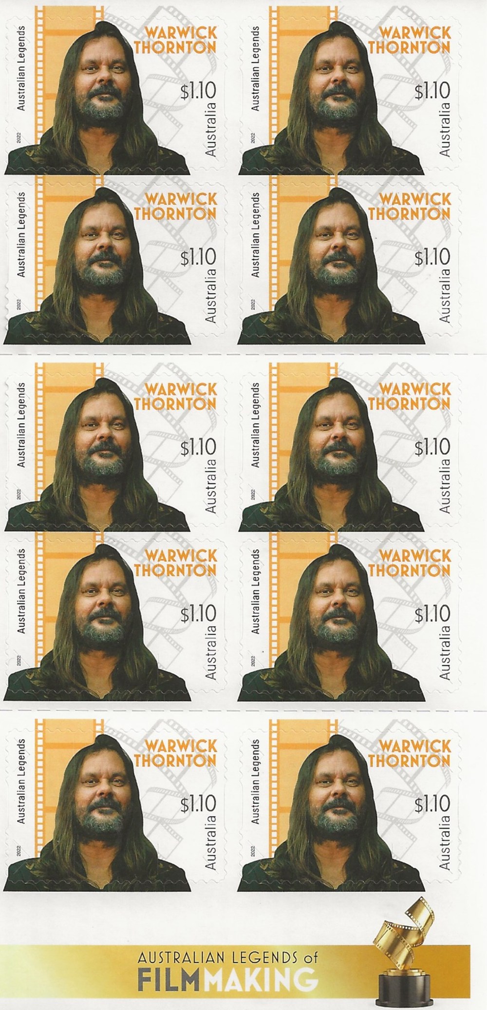 ZZZ Carnet (Australie) 2022 Warwick Thornton timbres zzz carnet australie 2022 warwick thornton