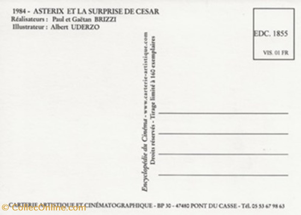 Astérix et la surprise de César cartes postales autres asterix et la surprise de cesar