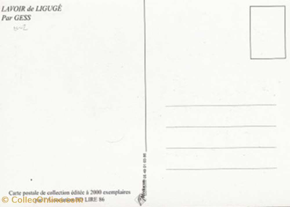 cartes postales bande dessinee liguge 86 2002