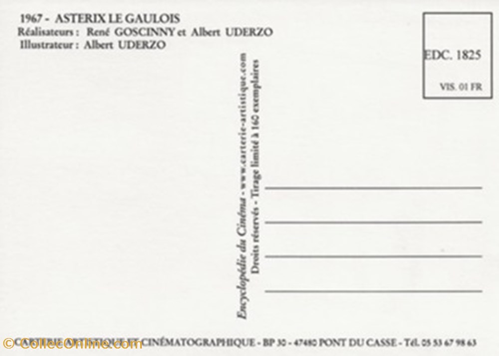 Astérix le gaulois cartes postales autres asterix le gaulois