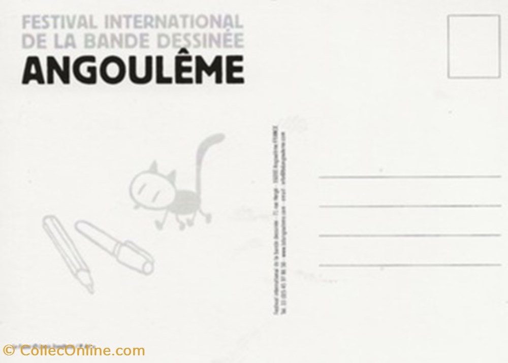 Angoulême (16) 2007 4 cartes postales bande dessinee angouleme 16 2007