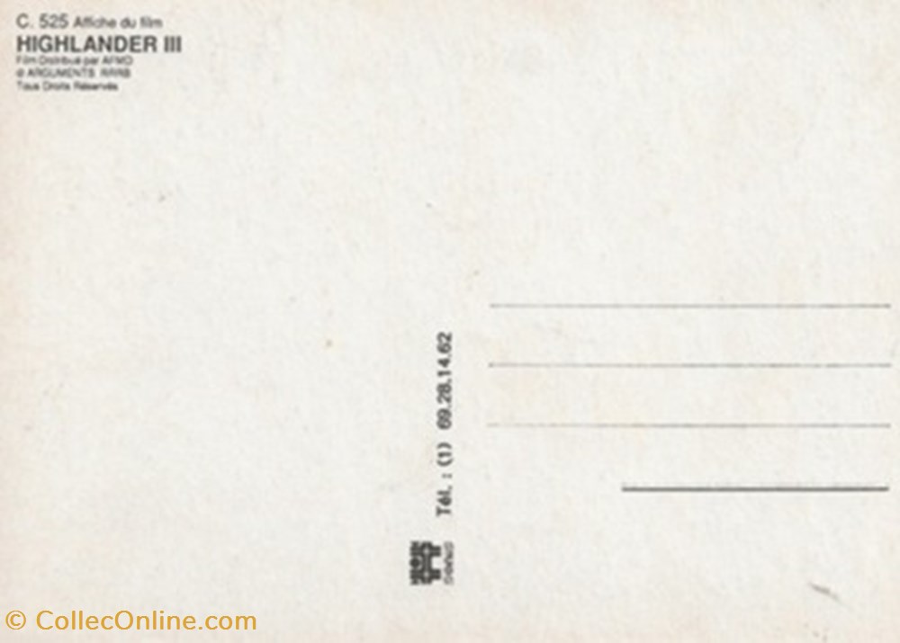 cartes postales autres highlander iii