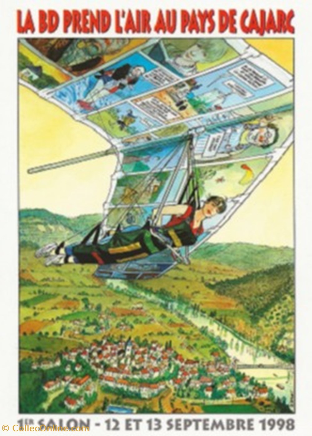 Cajarc (46) 1998 cartes postales bande dessinee cajarc 46 1998