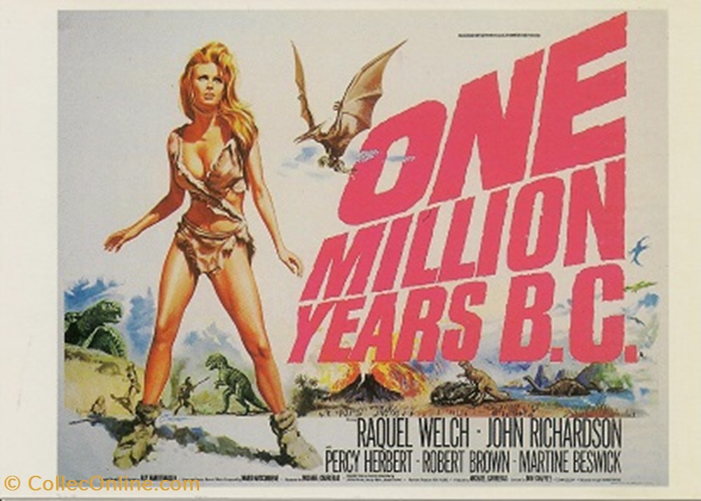 One million years B.C. cartes postales autres one million years b c