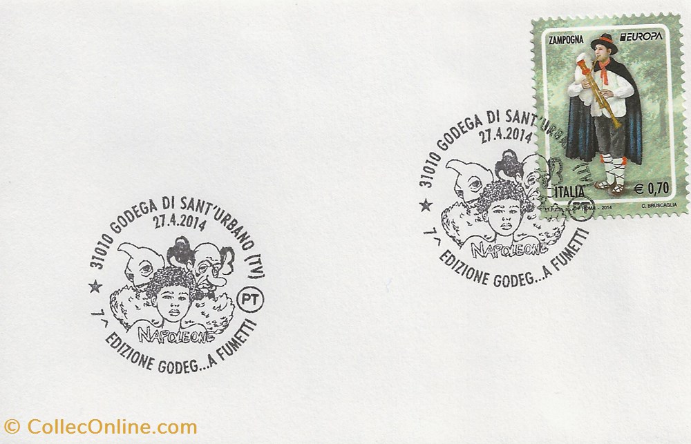 Godega di Sant'Urbano (Ita) 2014 7° Edizione godeg...a fumetti - Napoleone timbres godega di sant urbano ita 2014 7 edizione godeg a fumetti napoleone