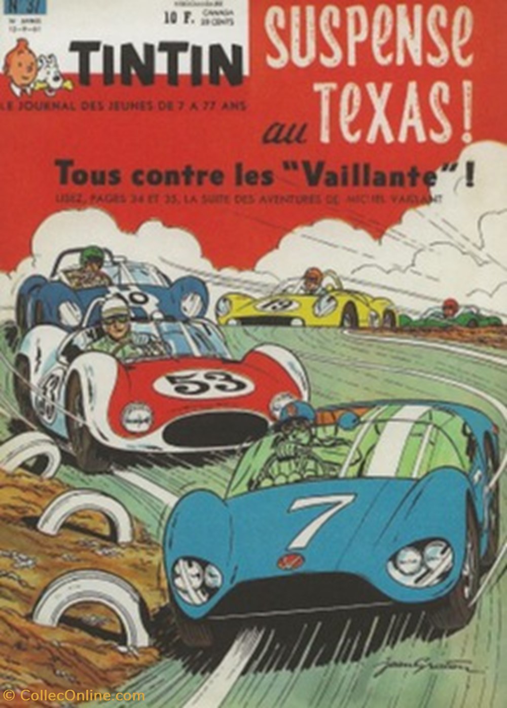 Michel Vaillant album Tintin cartes postales bande dessinee michel vaillant album tintin
