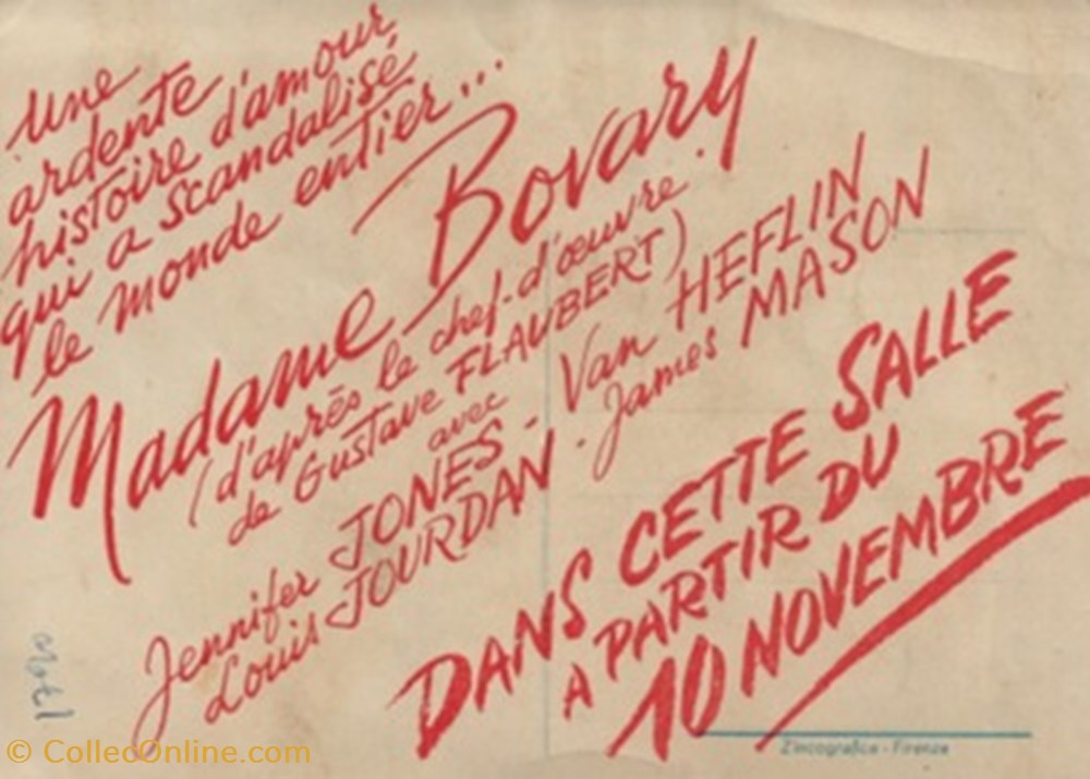 Madame Bovary cartes postales autres madame bovary