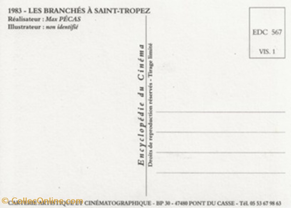 Les branchés à St Tropez cartes postales autres les branches a st tropez