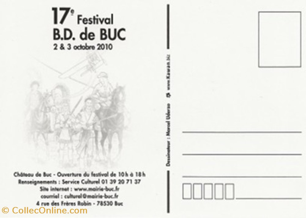 Buc (78) 2010 cartes postales bande dessinee buc 78 2010