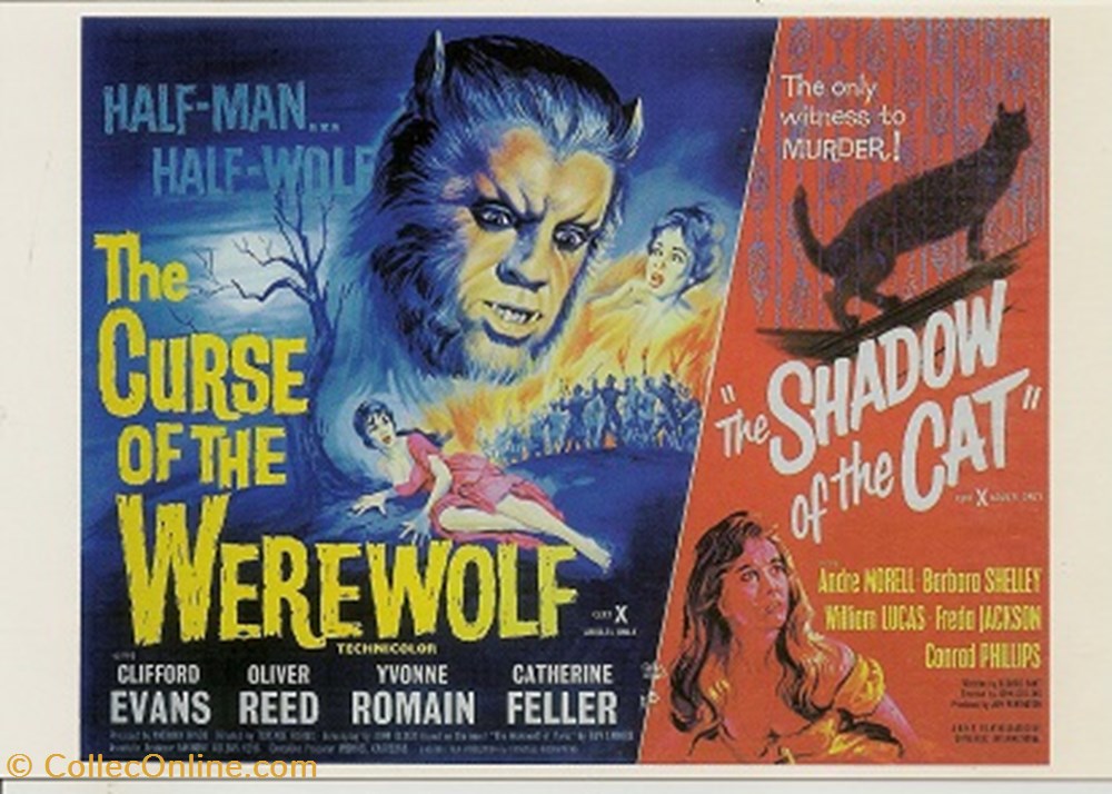 The curse of the werewolf cartes postales autres the curse of the werewolf