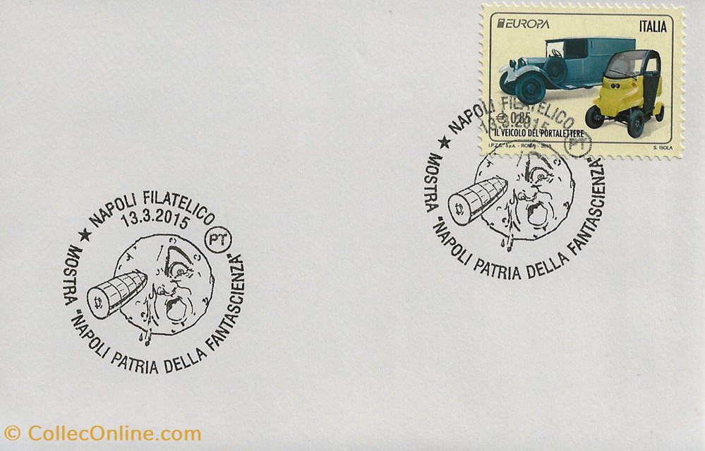 Napoli (Italie) 2015 Napoli patria della fantascienza timbres napoli italie 2015 napoli patria della fantascienza