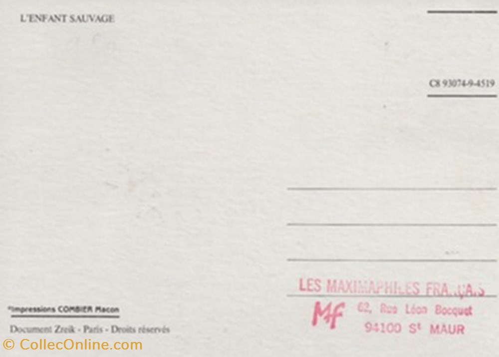 L'enfant sauvage cartes postales autres l enfant sauvage
