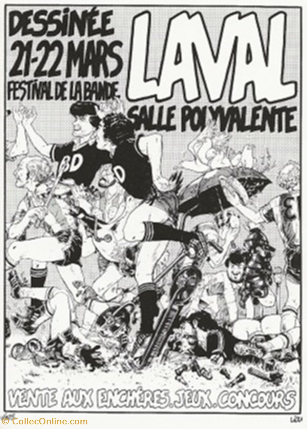 Laval (55) 1992 cartes postales bande dessinee laval 55 1992