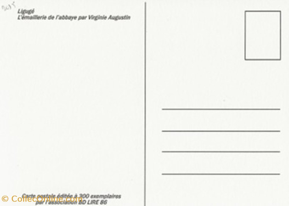 Ligugé (86) 2015 cartes postales bande dessinee liguge 86 2015