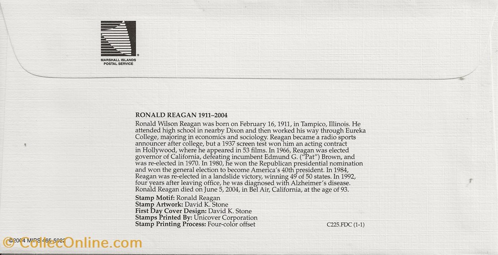 Majuro (Marshall Islands) 2004 Ronald Reagan timbres majuro marshall islands 2004 ronald reagan