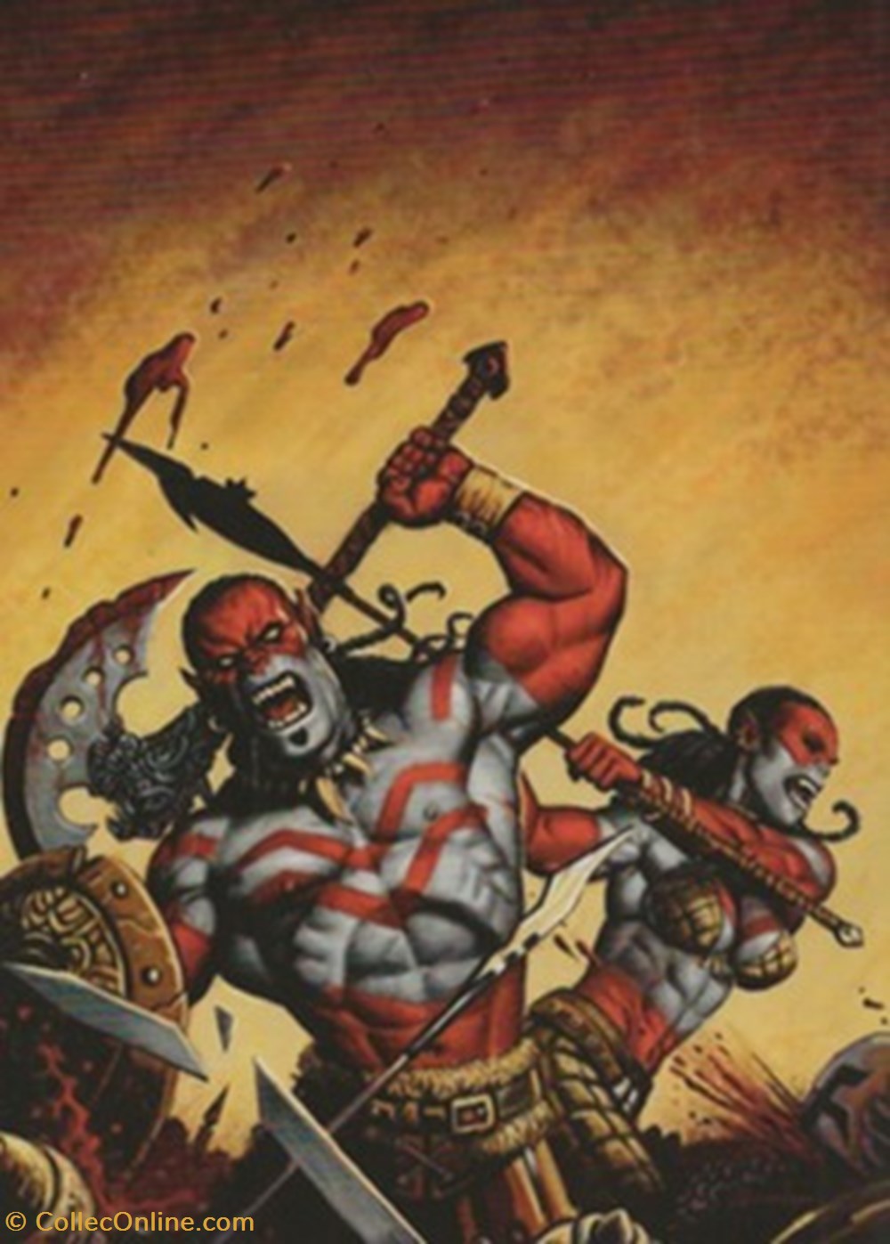cartes postales bande dessinee les orks