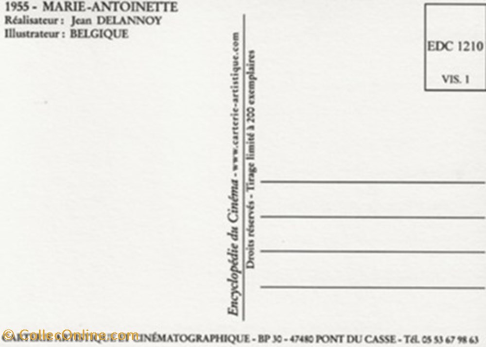 cartes postales autres marie antoinette