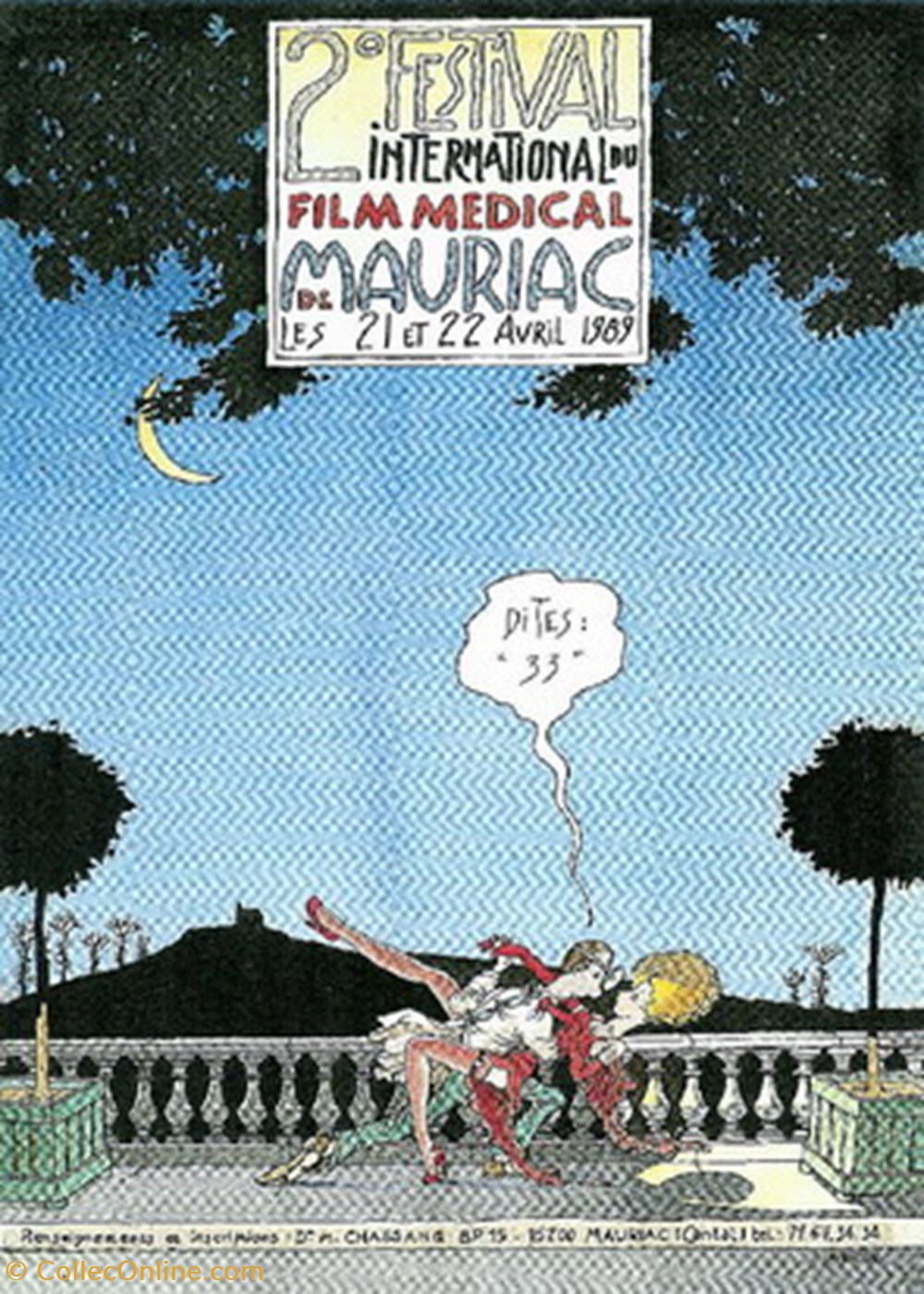 Mauriac Festival du film médical 1989 cartes postales autres mauriac festival du film medical 1989