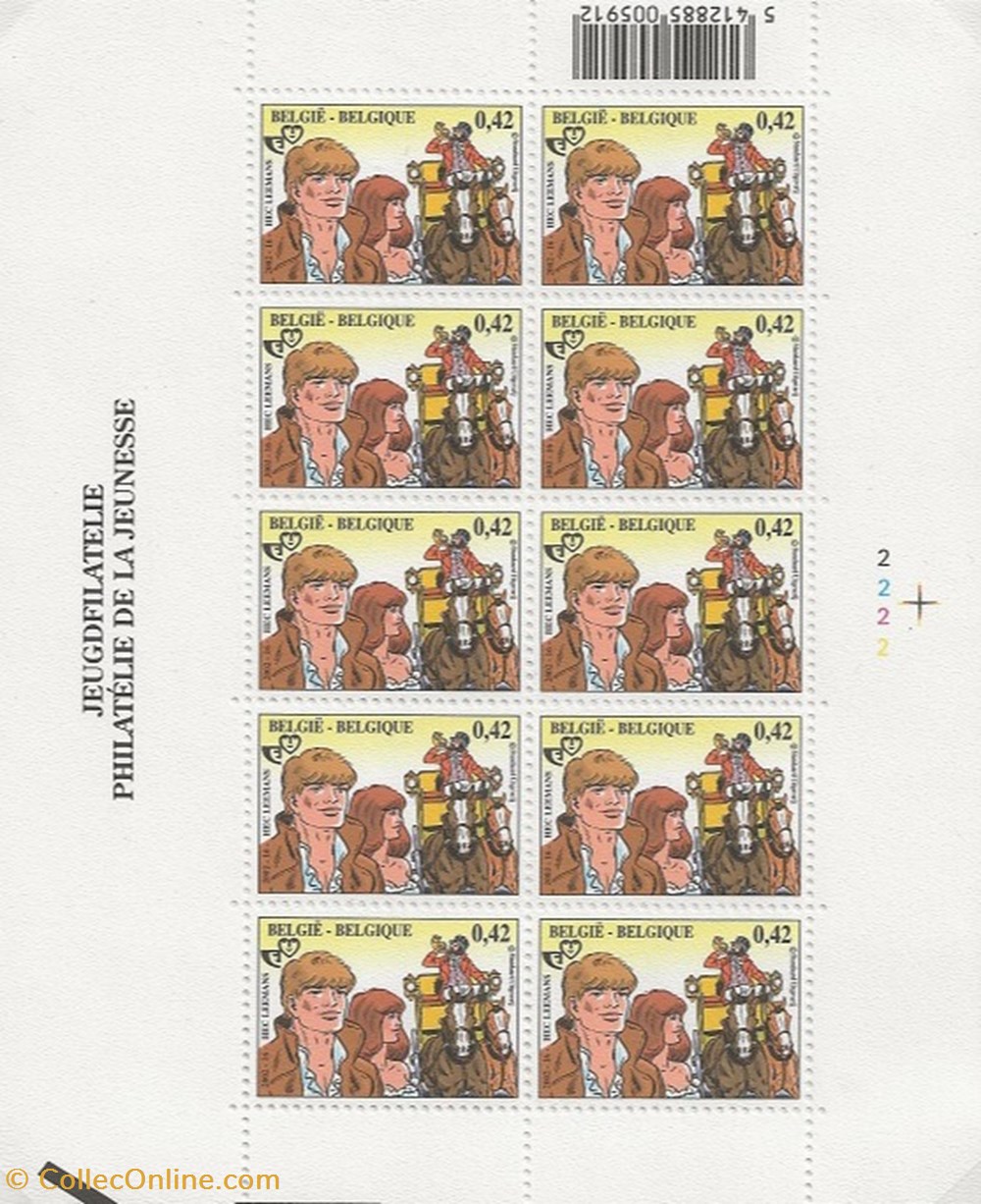 timbres zzz belgique 2002 bloc philatelie de la jeunesse bakelandt