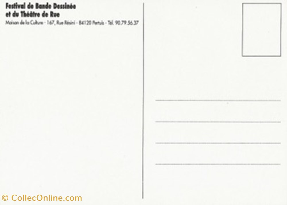 Pertuis (84) 1994 cartes postales bande dessinee pertuis 84 1994