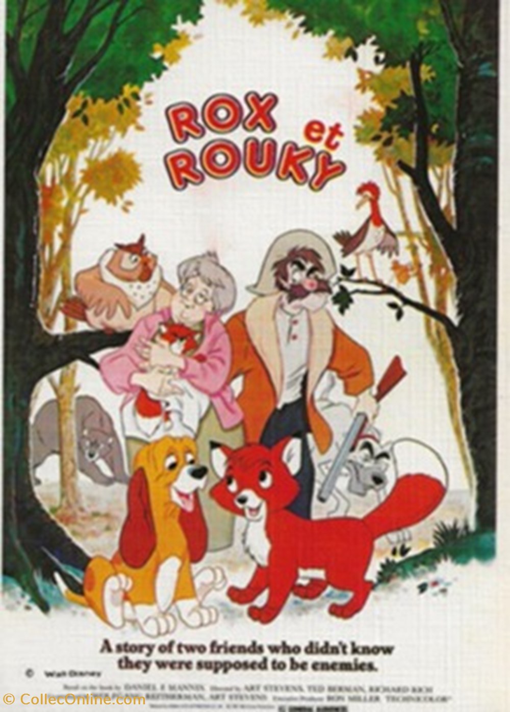 Rox et Rouky cartes postales autres rox et rouky