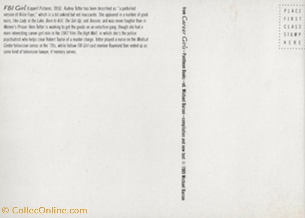 FBI girl 2 cartes postales autres fbi girl