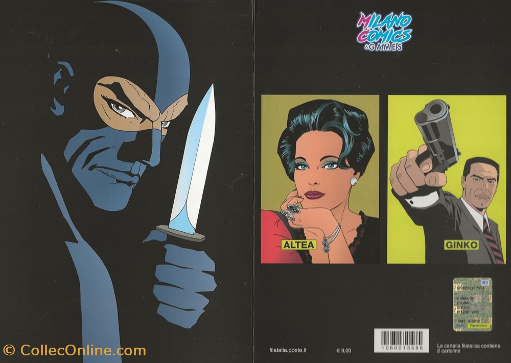 timbres zzz italie 2022 folder milano comix games