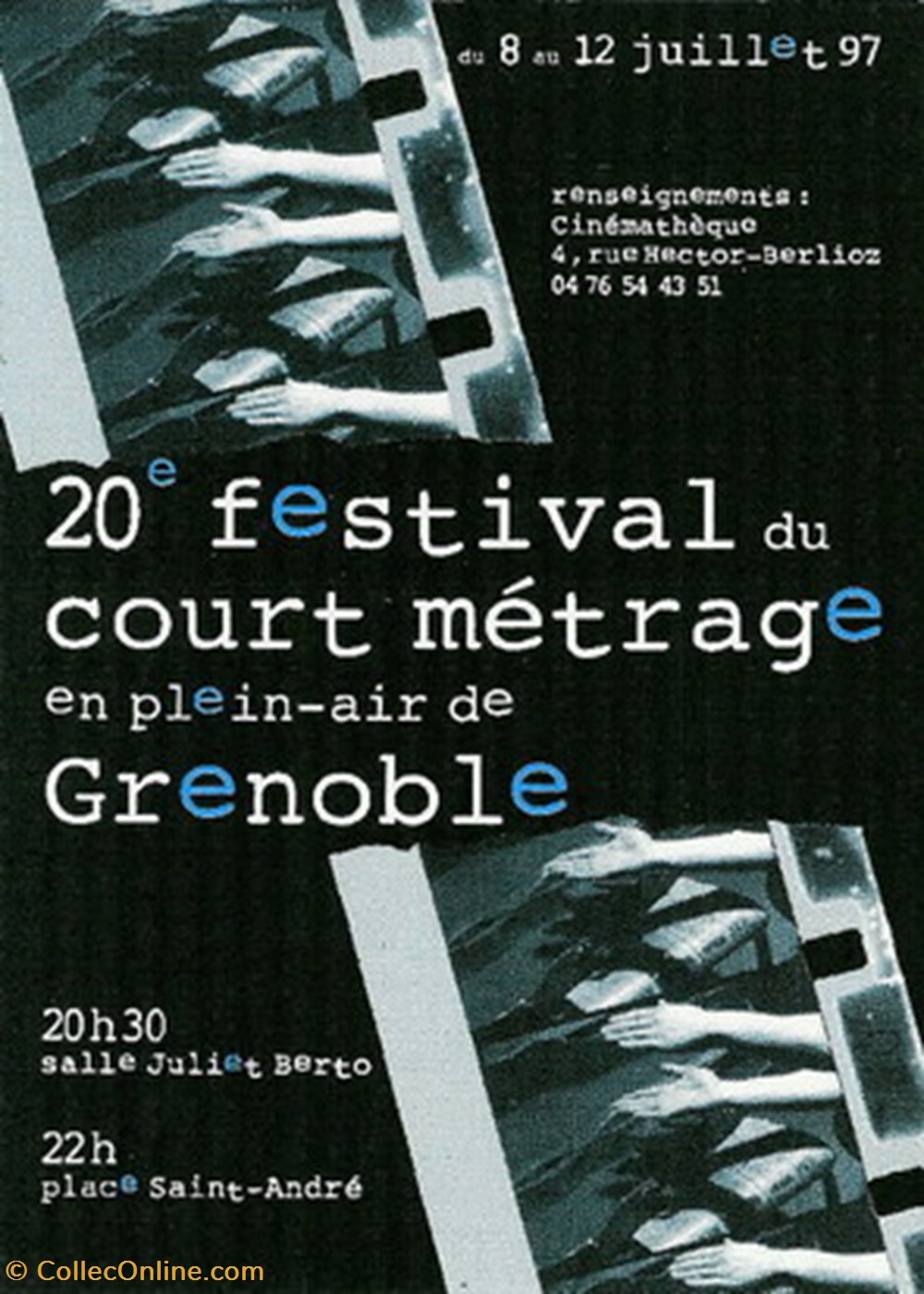 cartes postales autres grenoble festival du court metrage de plein air 1997