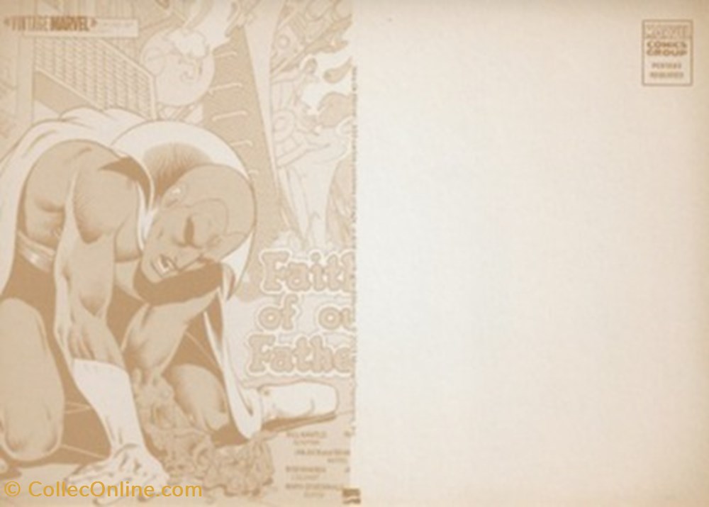Marvel 2 cartes postales bande dessinee marvel