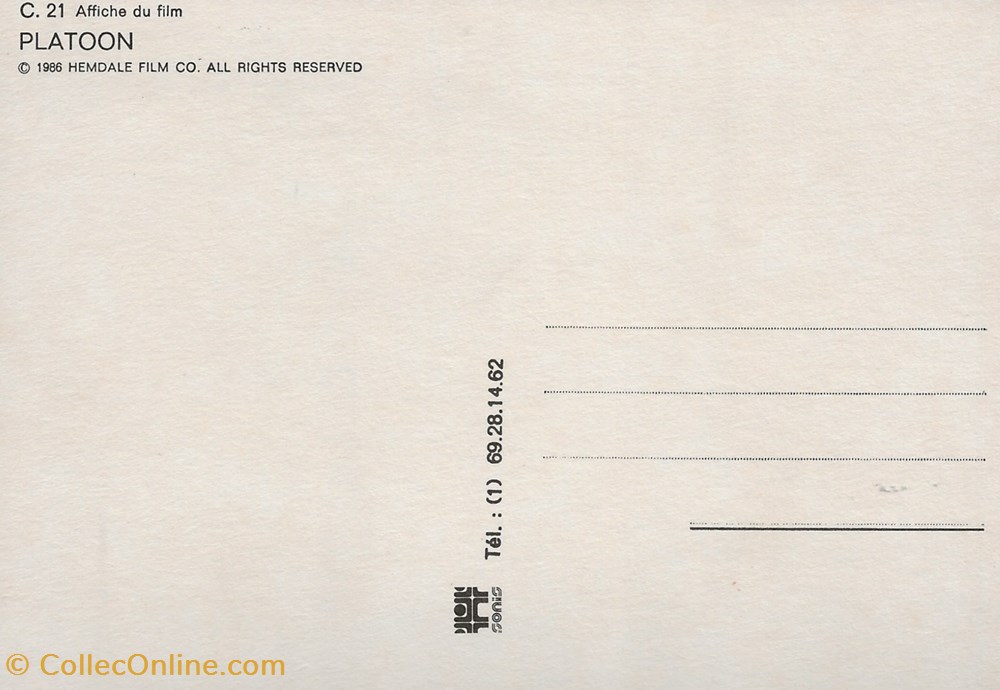 cartes postales autres platoon